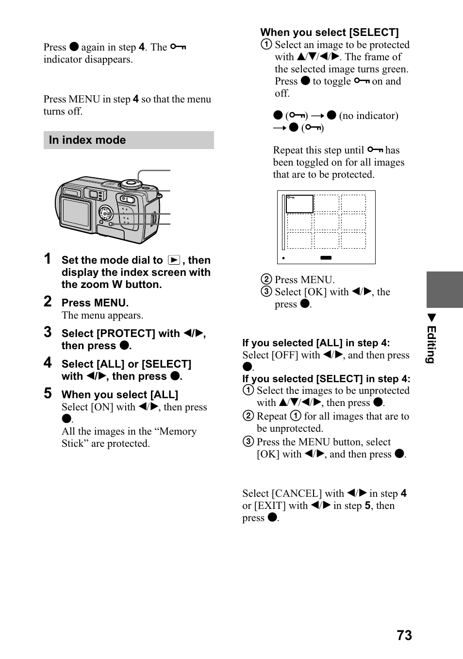 Sony DSC-P5 User Manual | Page 73 / 100