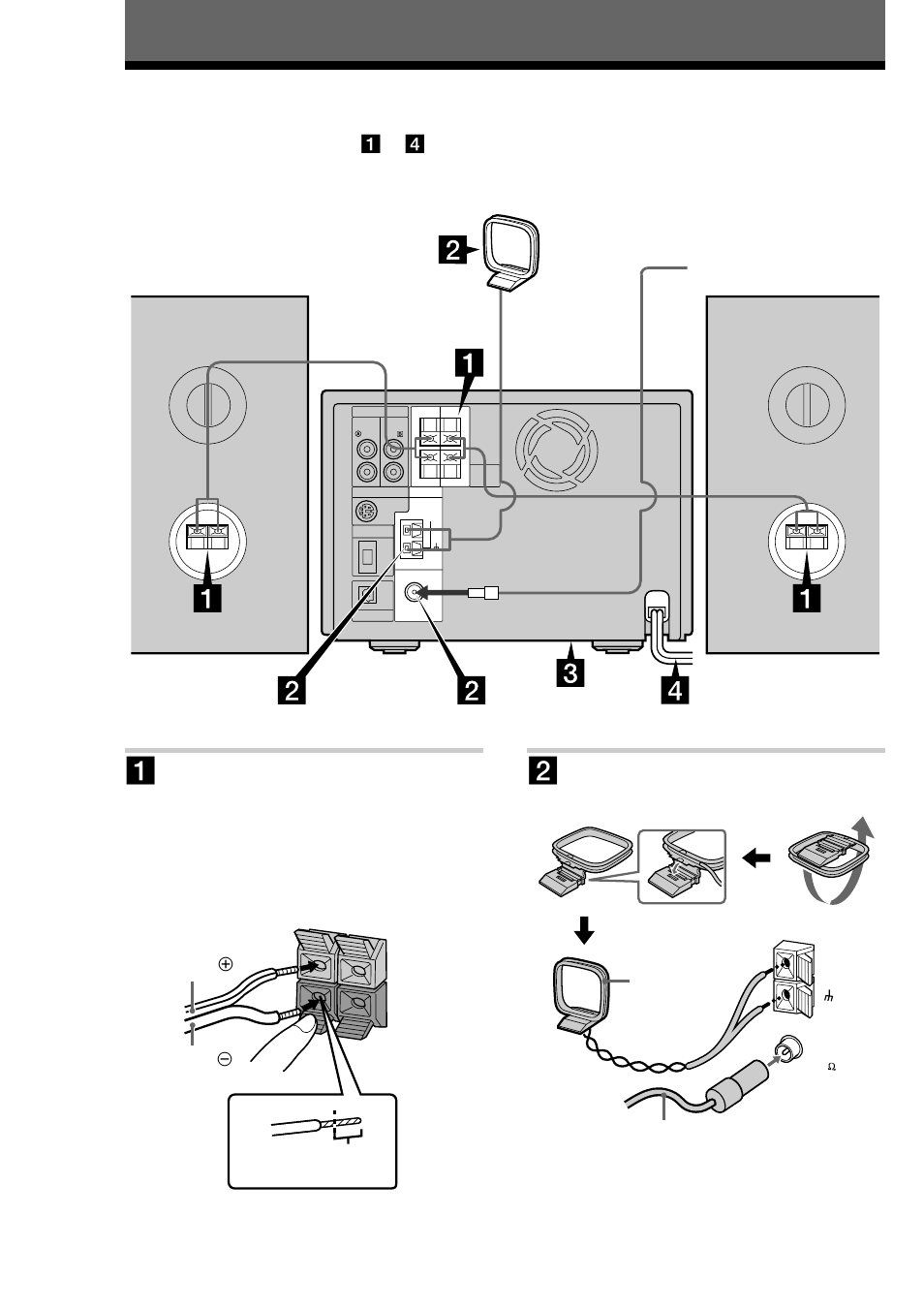 Getting started, Step 1: hooking up the system, 4getting started | Sony DHC-MD595 User Manual | Page 4 / 76