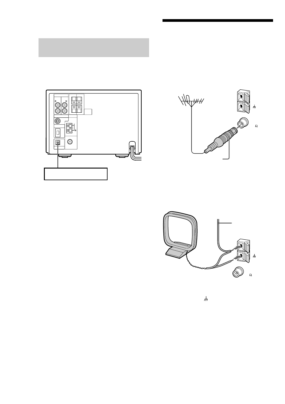 Connecting external antennas, 60 connecting a cs/bs digital tuner, etc | Sony DHC-MD595 User Manual | Page 60 / 76