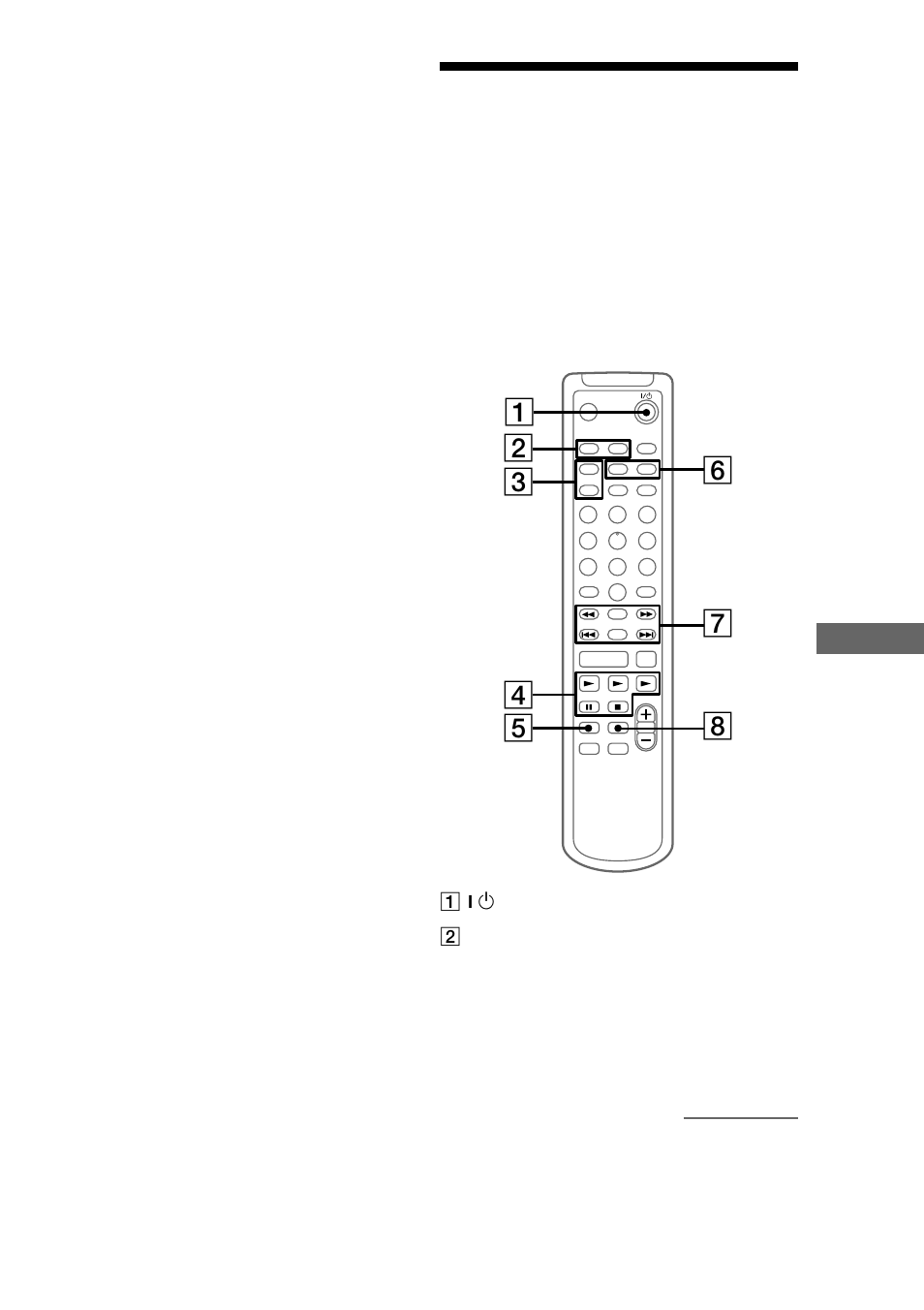 Parts descriptions for the remote | Sony DHC-MD595 User Manual | Page 71 / 76