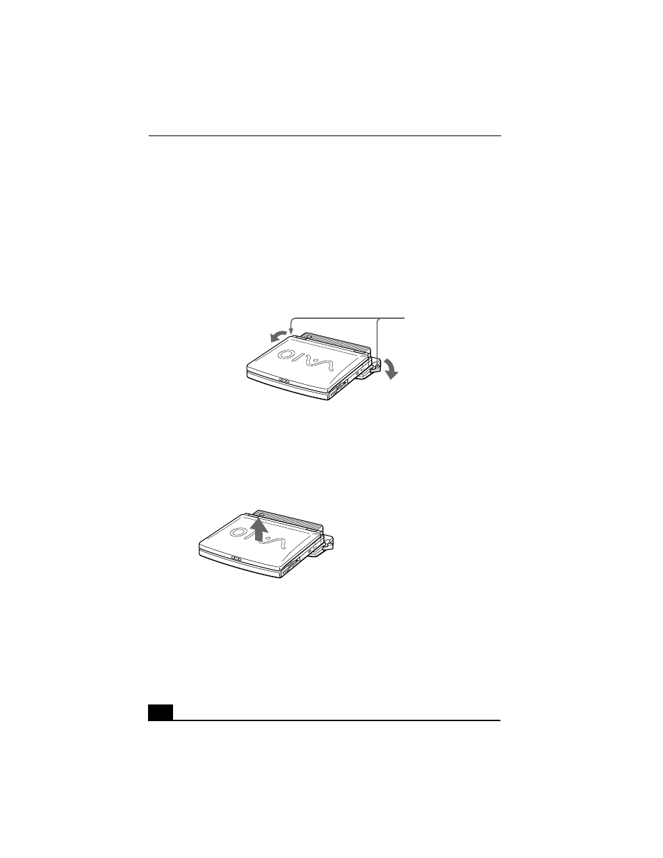 To remove your notebook from the port replicator | Sony PCG-FXA33 User Manual | Page 44 / 114
