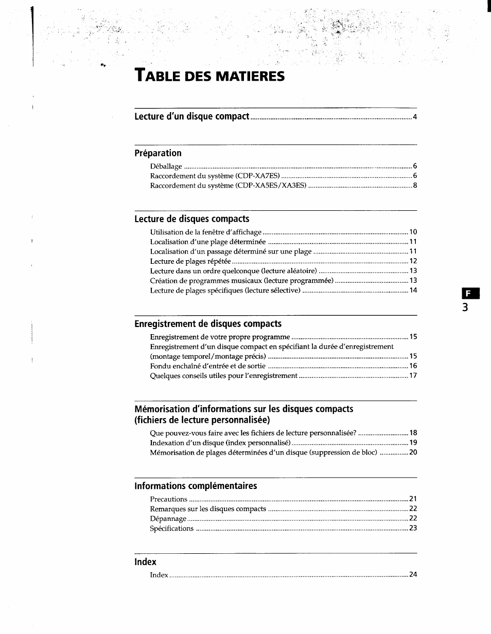 Sony CDP-XA7ES User Manual | Page 26 / 93