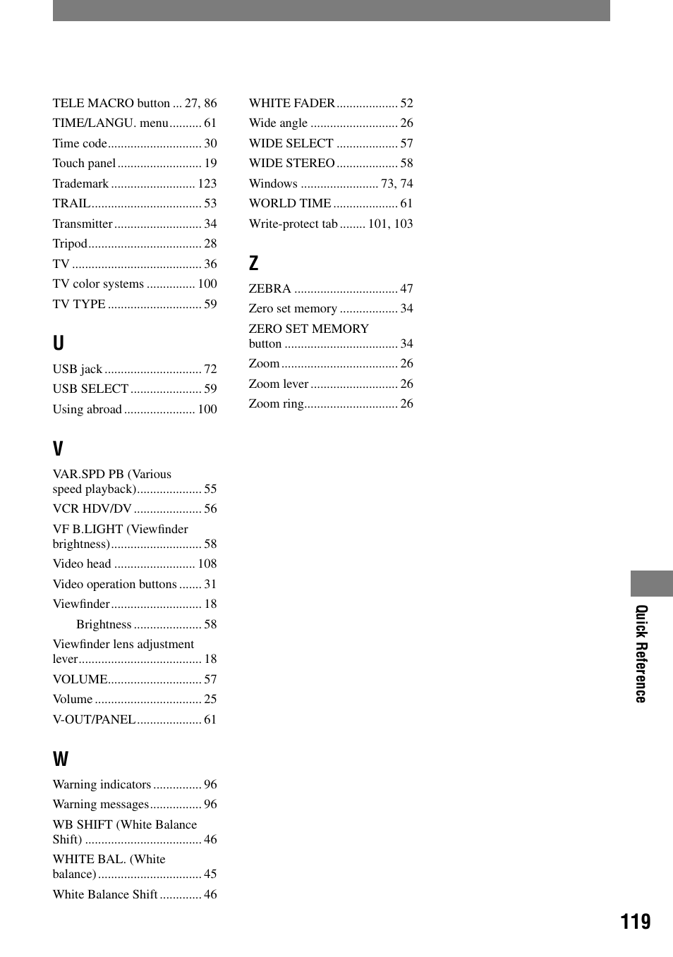 Sony HDR-HC1 User Manual | Page 119 / 123
