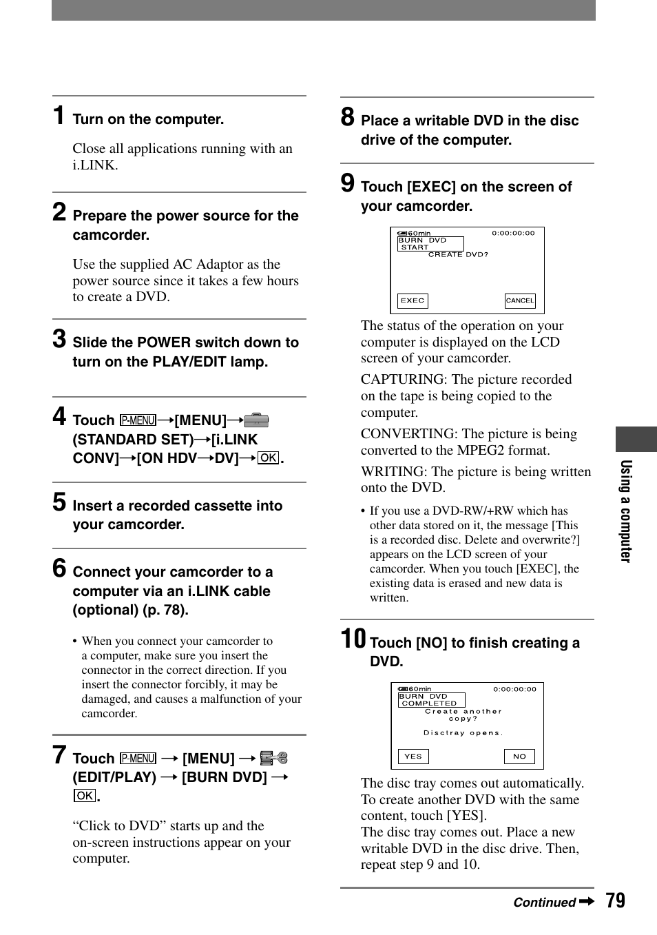 Sony HDR-HC1 User Manual | Page 79 / 123