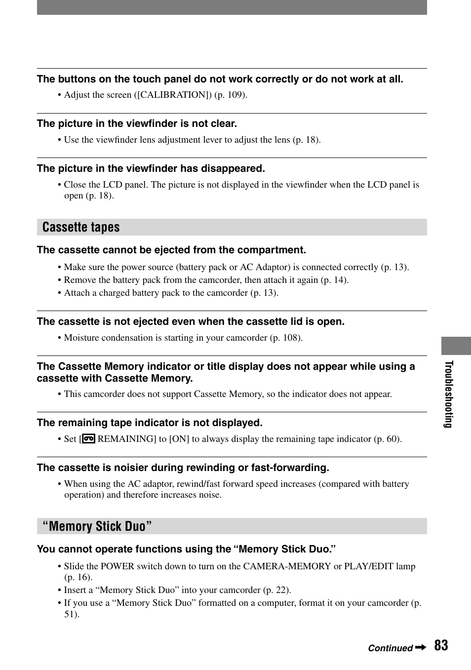 Cassette tapes | Sony HDR-HC1 User Manual | Page 83 / 123