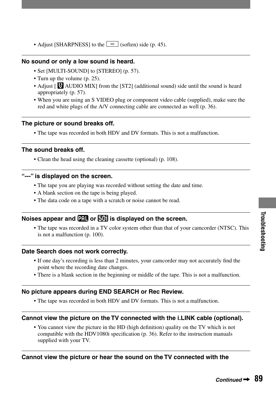 Sony HDR-HC1 User Manual | Page 89 / 123