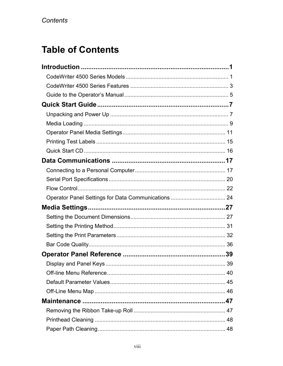 AMT Datasouth Codewriter 4500 Series User Manual | Page 8 / 94