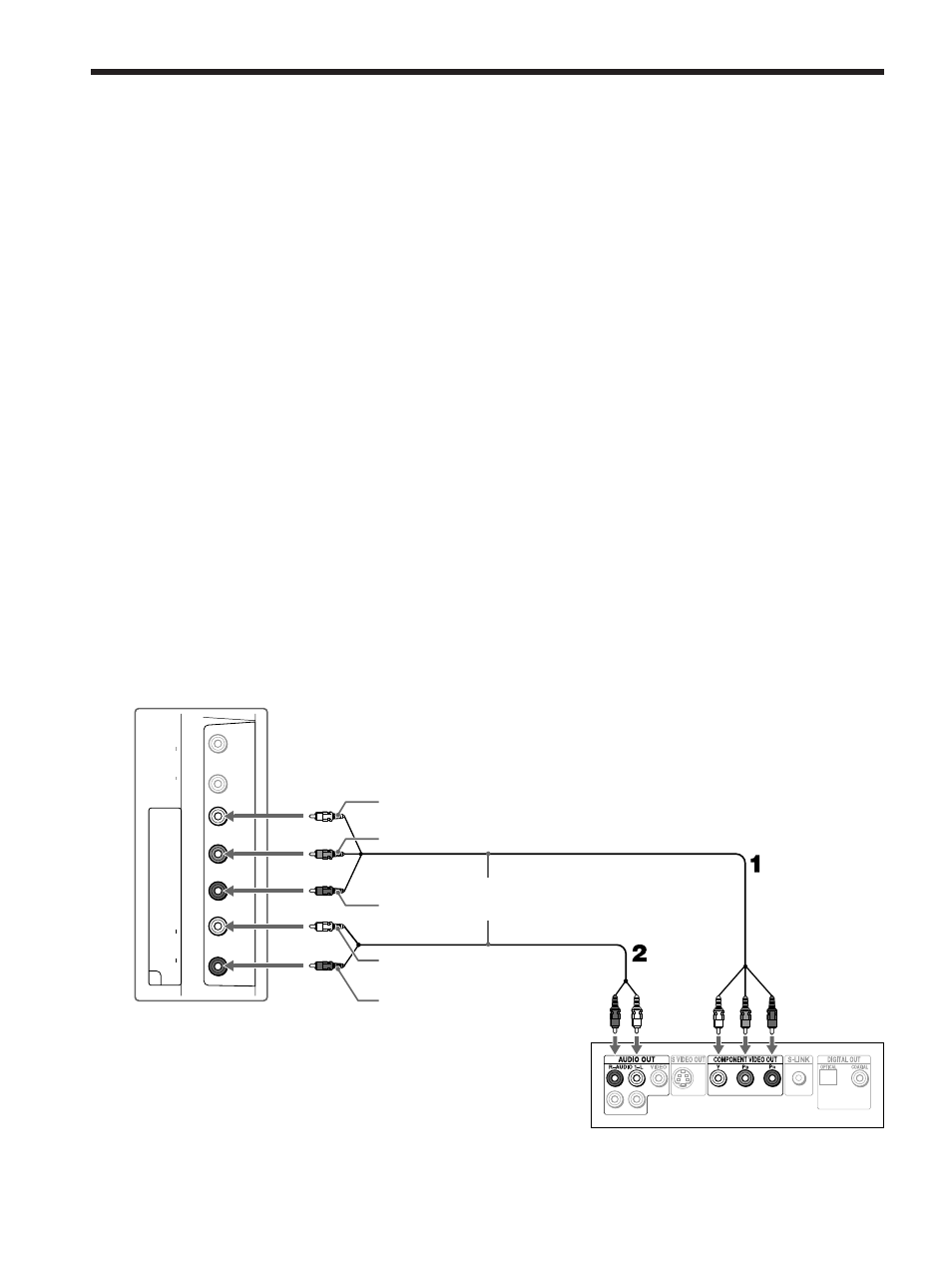 Connecting a dvd player with, Component video connectors, Jacks | And p, Jacks to the y, p, Jacks on the tv. use the hd/dvd 3 in connections, Tips | Sony KLV-23M1 User Manual | Page 30 / 80