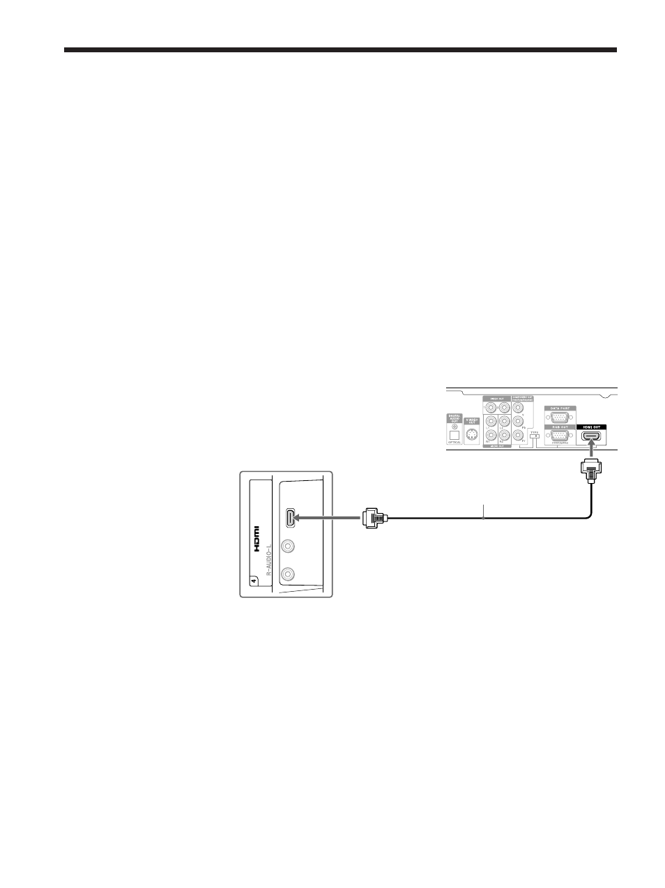 Connecting a digital satellite receiver, With hdmi connector | Sony KLV-23M1 User Manual | Page 34 / 80