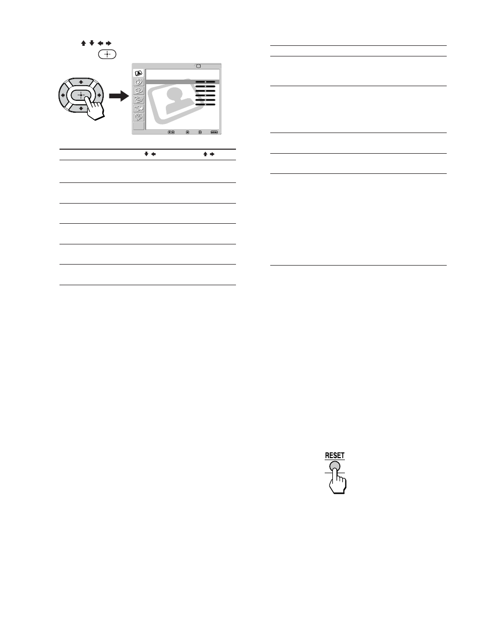 Selective options, Repeat steps 5 and 6 to adjust other options | Sony KLV-23M1 User Manual | Page 58 / 80