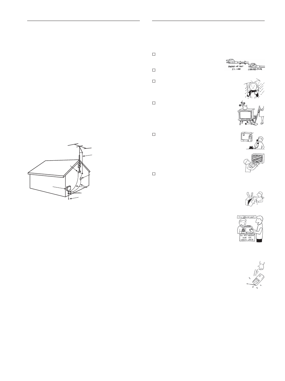 Service, Antennas | Sony KLV-23M1 User Manual | Page 8 / 80