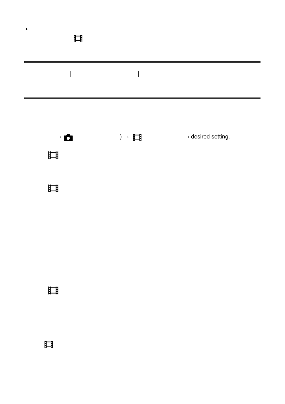 Record setting (movie) [114, Record setting (movie) | Sony ILCE-7S User Manual | Page 117 / 248