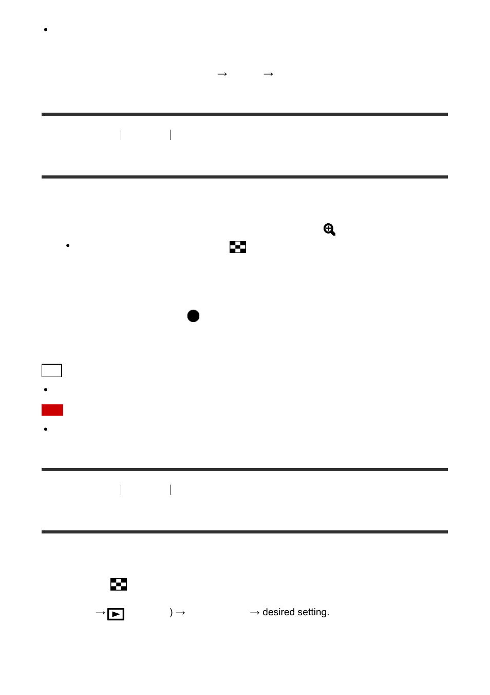 Playback zoom [168, Image index [169, Playback zoom | Image index | Sony ILCE-7S User Manual | Page 152 / 248