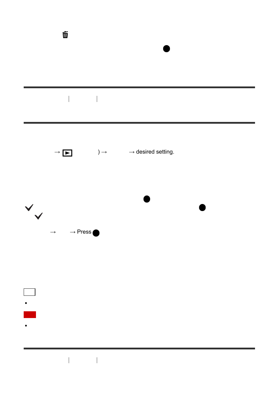 Deleting multiple selected images [172, Playing back movies [173, Deleting multiple selected images | Playing back movies | Sony ILCE-7S User Manual | Page 154 / 248