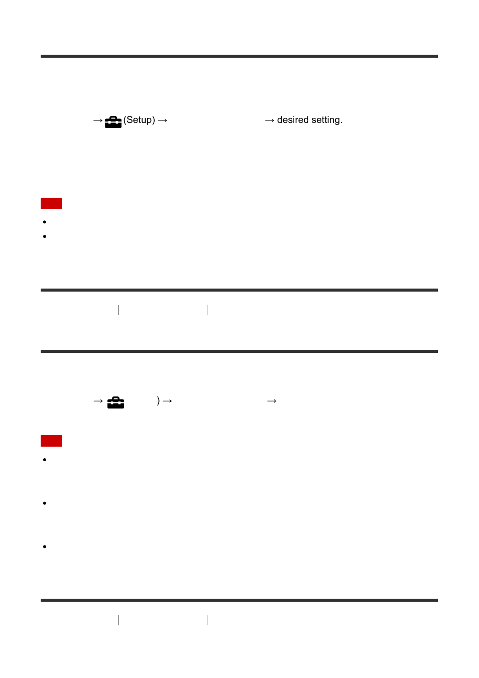 Pal/ntsc selector [195, Cleaning mode [196, Pwr save start time | Pal/ntsc selector, Cleaning mode | Sony ILCE-7S User Manual | Page 168 / 248