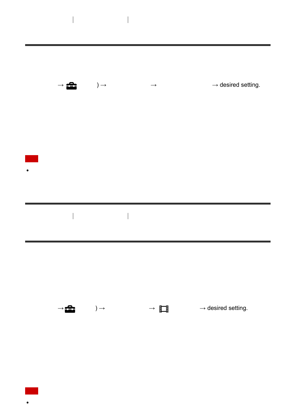 Tc output (movie) [204, Hdmi info. display, Tc output (movie) | Sony ILCE-7S User Manual | Page 175 / 248