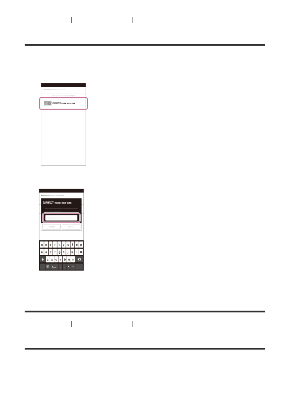 Connecting the product to an iphone or ipad [224, Connecting an android smartphone to this product, Connecting the product to an iphone or ipad | Sony ILCE-7S User Manual | Page 184 / 248