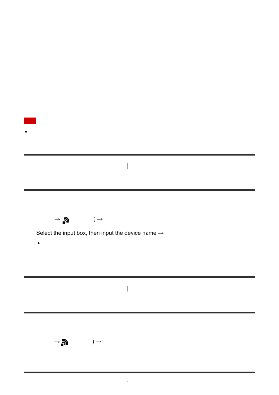 Edit device name [235, Disp mac address [236, Ssid/pw reset [237 | Edit device name, Disp mac address | Sony ILCE-7S User Manual | Page 196 / 248