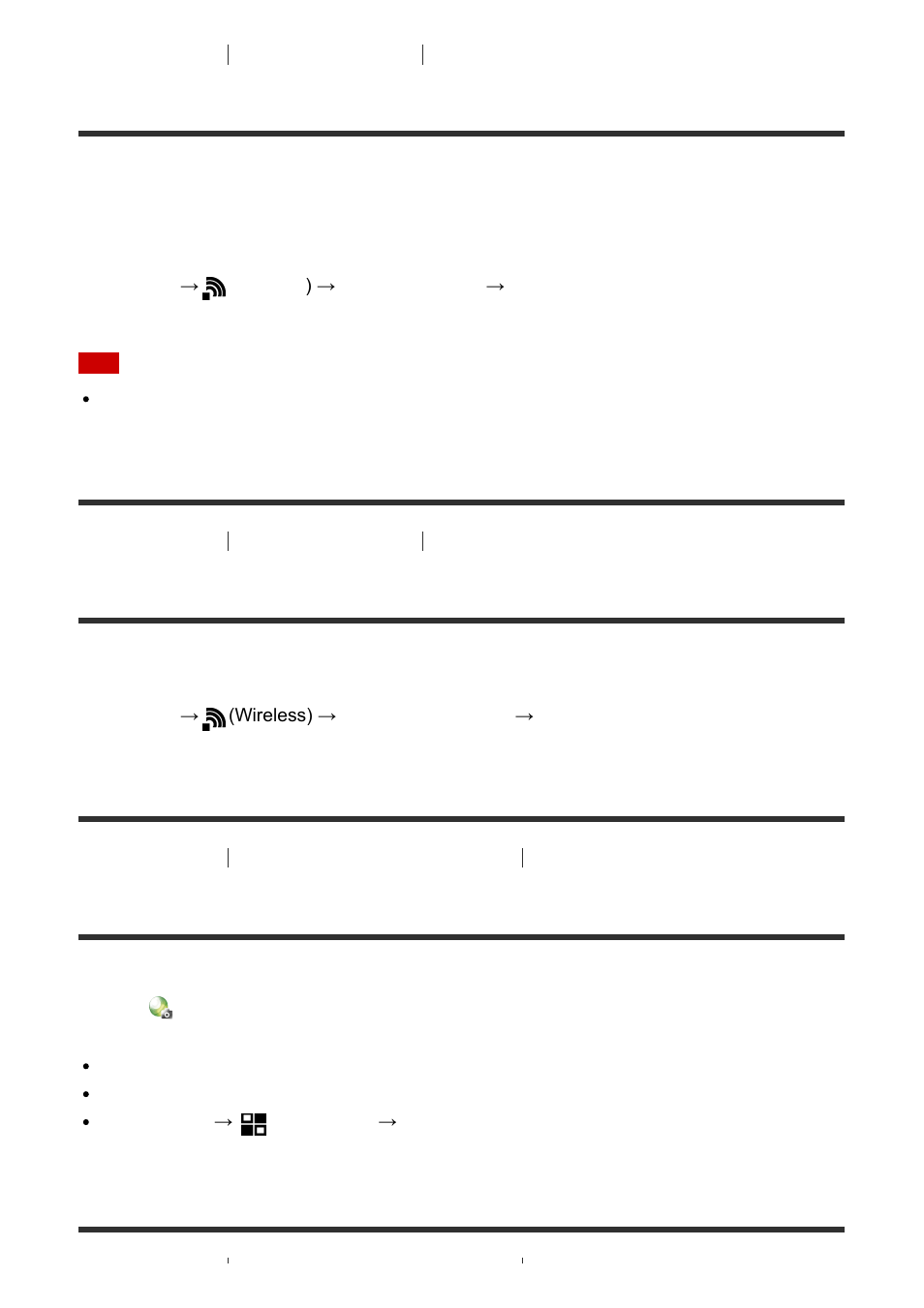 Reset network set. [238, Playmemories camera apps [239, Recommended computer environment [240 | Ssid/pw reset, Reset network set | Sony ILCE-7S User Manual | Page 197 / 248