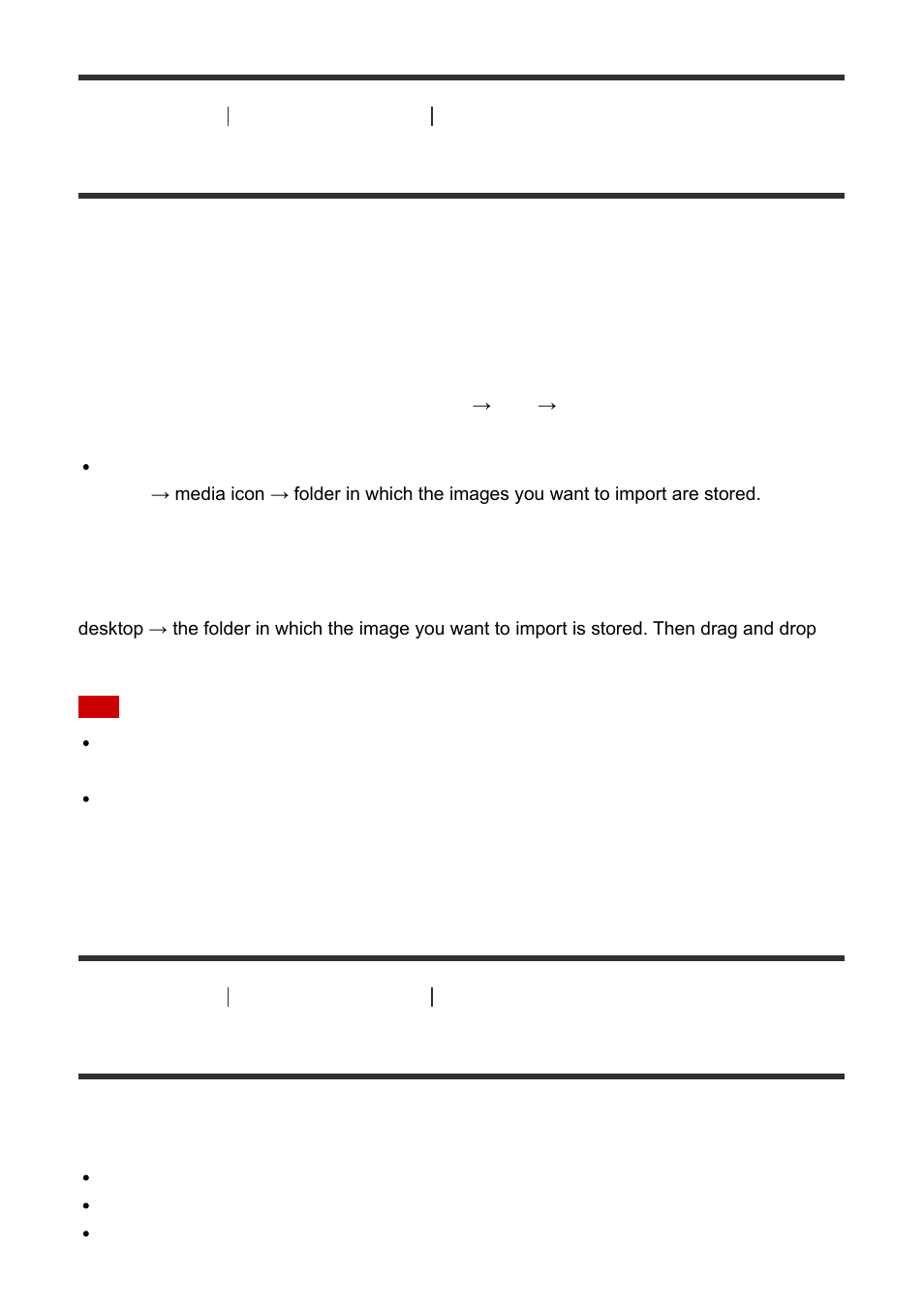 Disconnecting the product from the computer [260, Importing images to the computer, Disconnecting the product from the computer | Sony ILCE-7S User Manual | Page 206 / 248