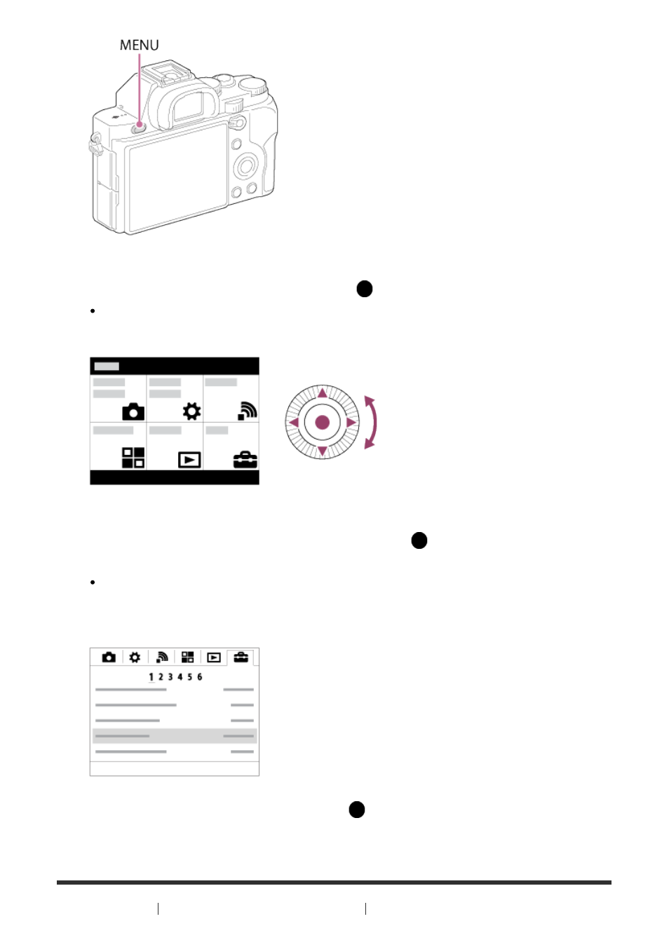 Using the fn (function) button [27 | Sony ILCE-7S User Manual | Page 46 / 248