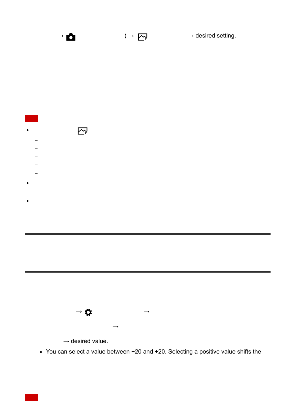 Af micro adj. [77, Af micro adj | Sony ILCE-7S User Manual | Page 88 / 248