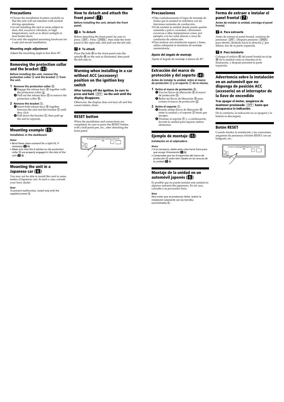 Sony CDX-FW550 User Manual | Page 4 / 4