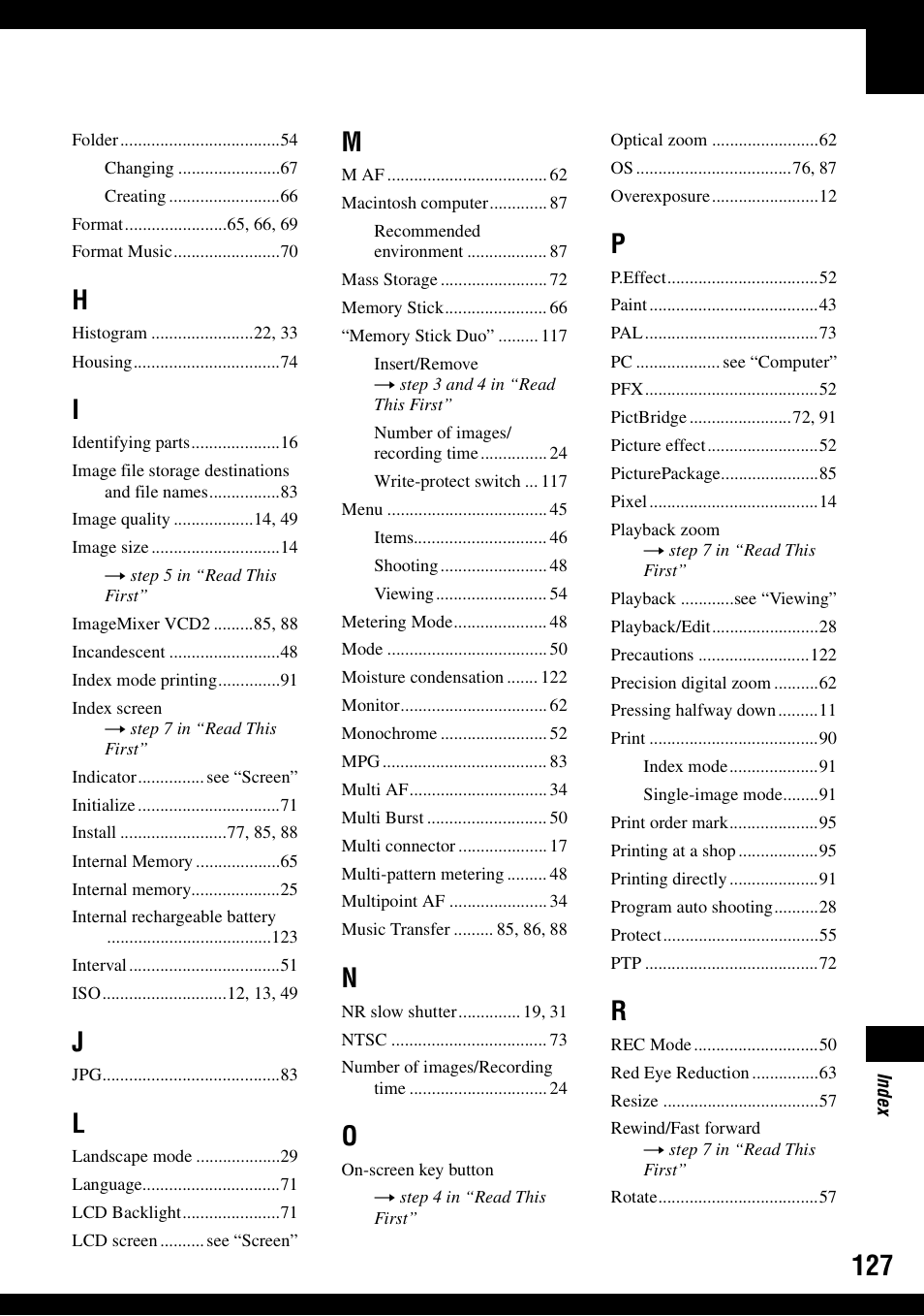 Sony DSC-N1 User Manual | Page 127 / 132