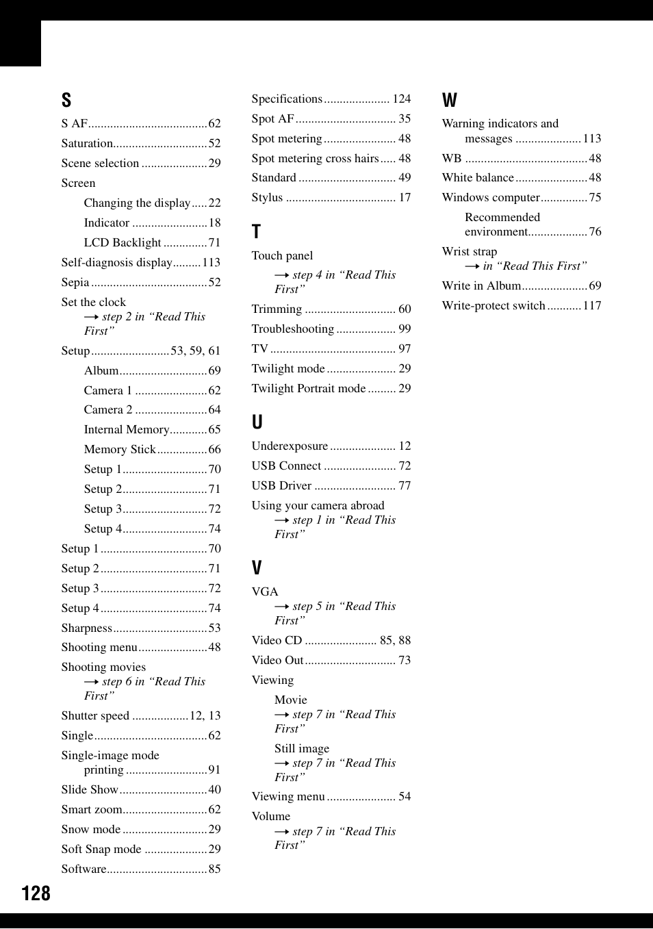 Sony DSC-N1 User Manual | Page 128 / 132