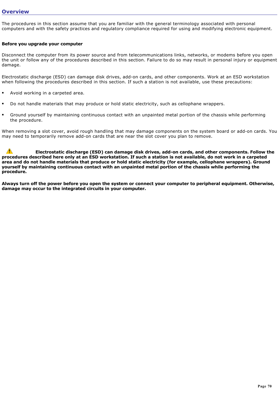 Overview | Sony PCV-RX742 User Manual | Page 70 / 80