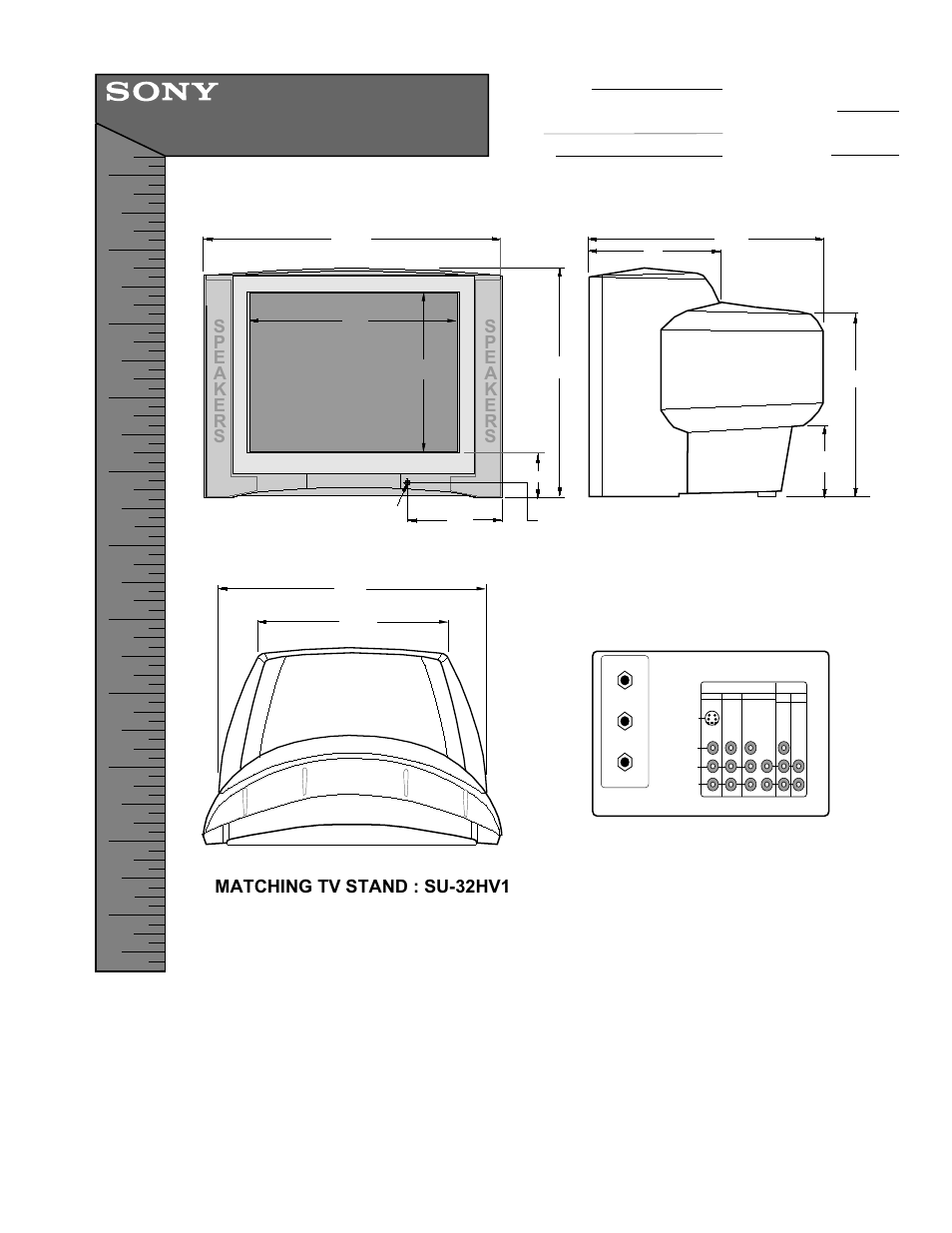 Sony KV-32FV300 User Manual | 1 page