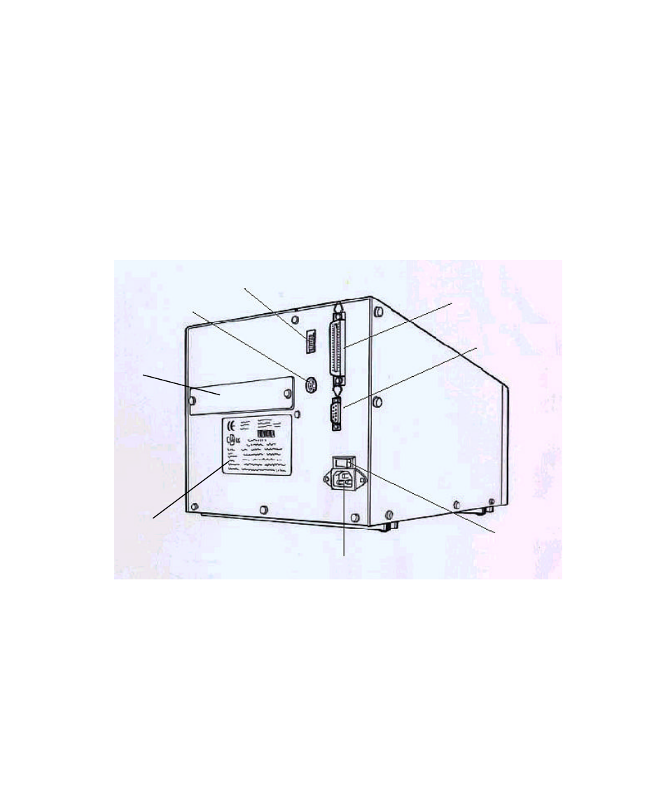 Back panel | AMT Datasouth 6000 User Manual | Page 44 / 82