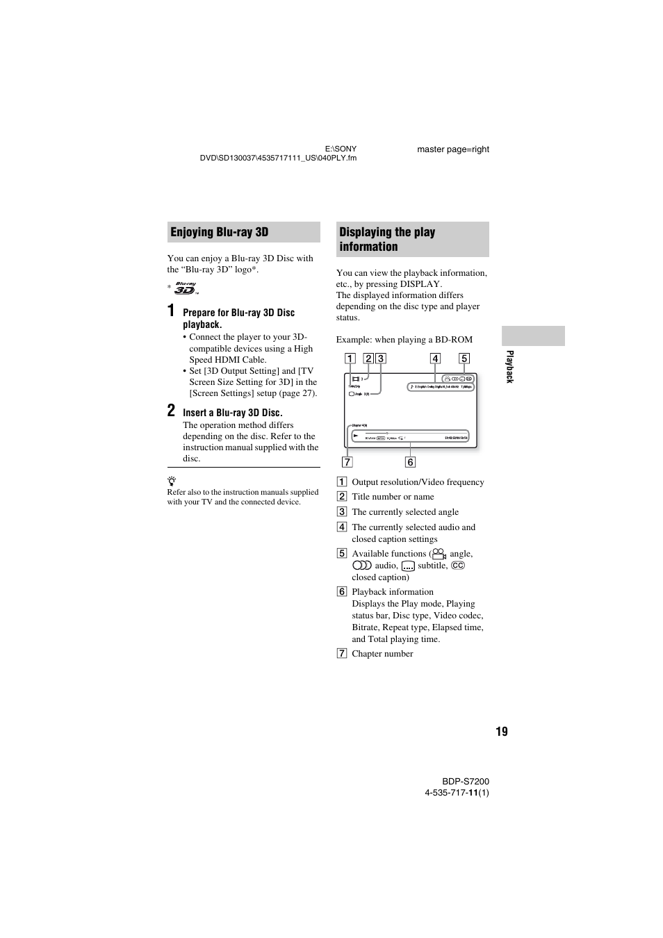 Sony BDP-S7200 User Manual | Page 19 / 48