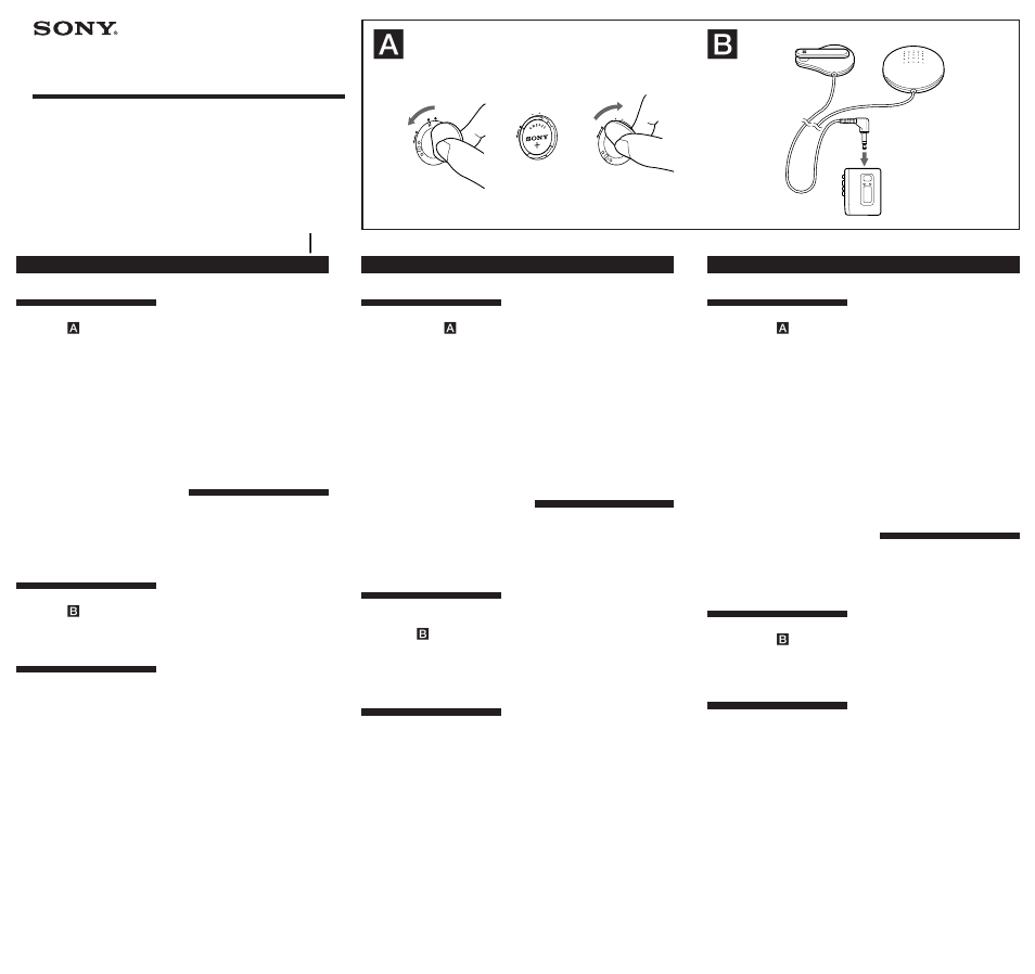 Sony ECM-F8 User Manual | 2 pages