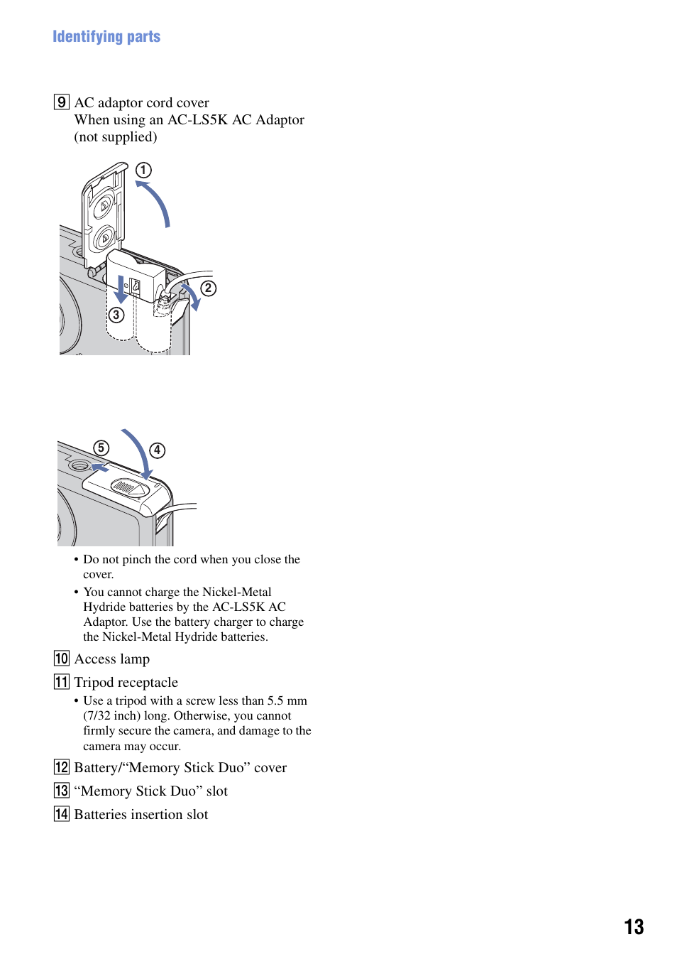 Sony DSC-S730 User Manual | Page 13 / 100