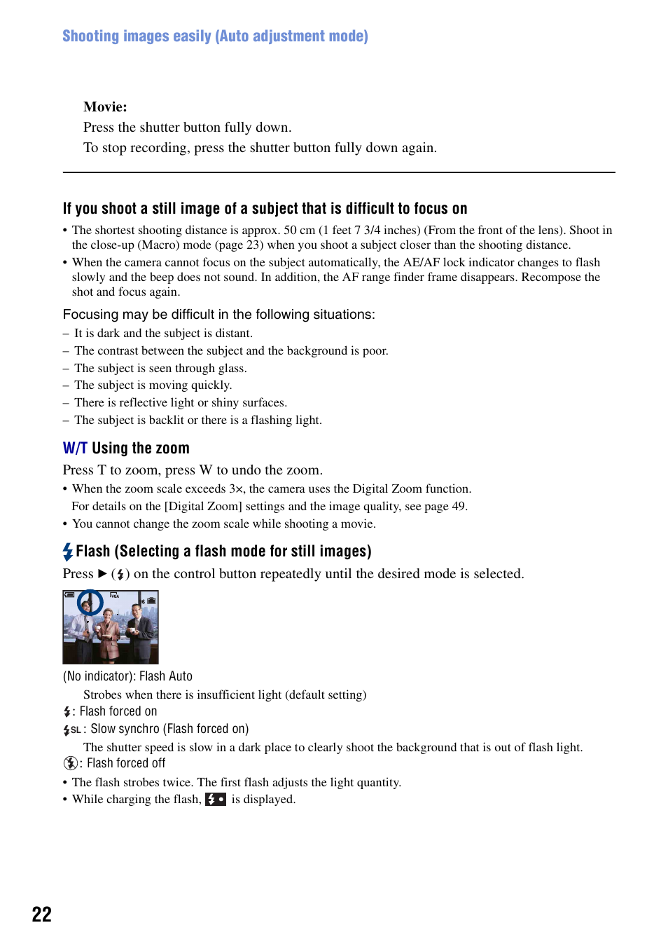 H (22) | Sony DSC-S730 User Manual | Page 22 / 100
