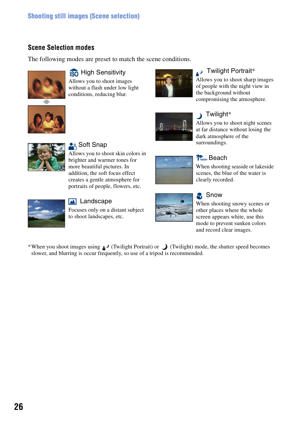 Sony DSC-S730 User Manual | Page 26 / 100