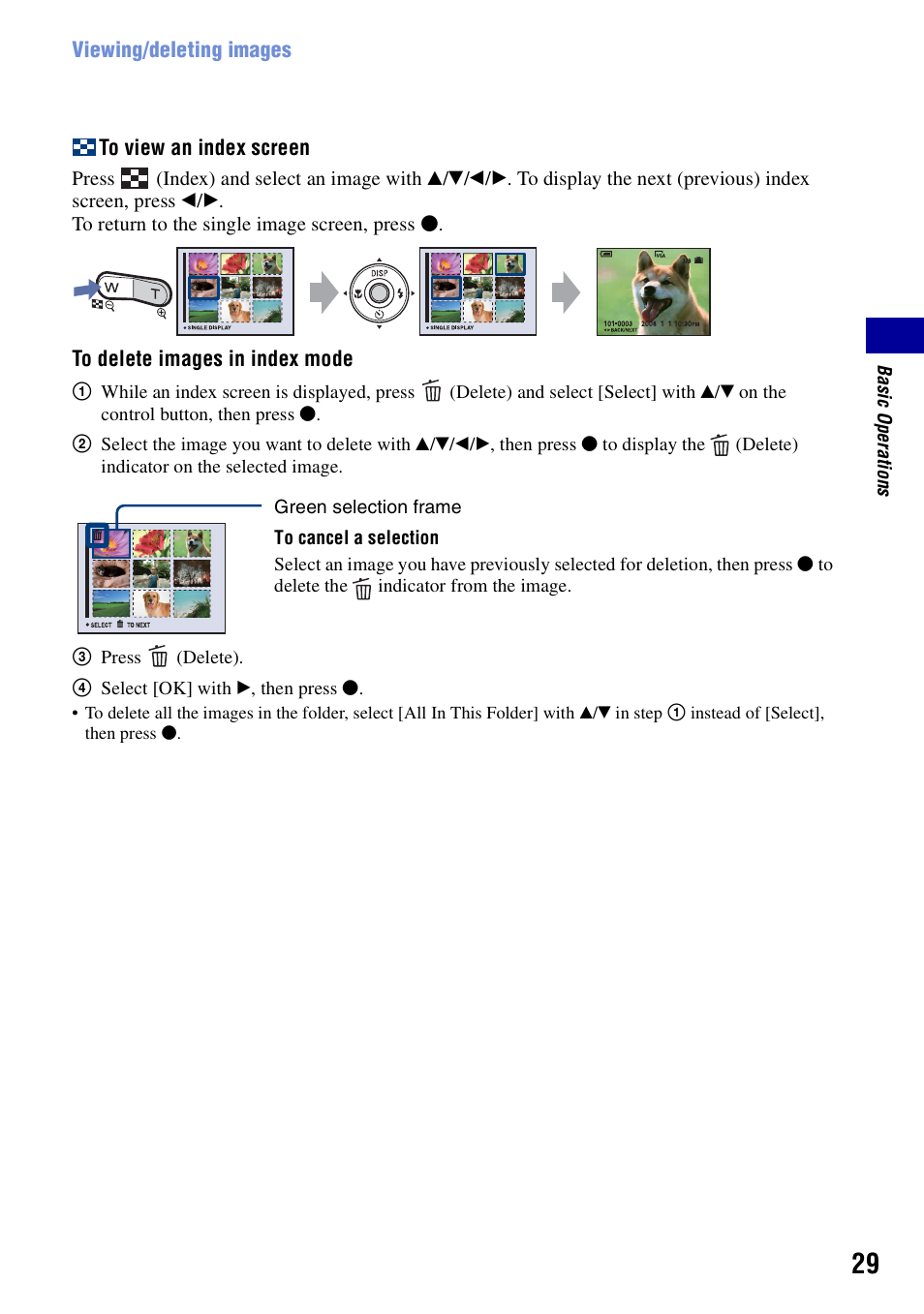 Sony DSC-S730 User Manual | Page 29 / 100