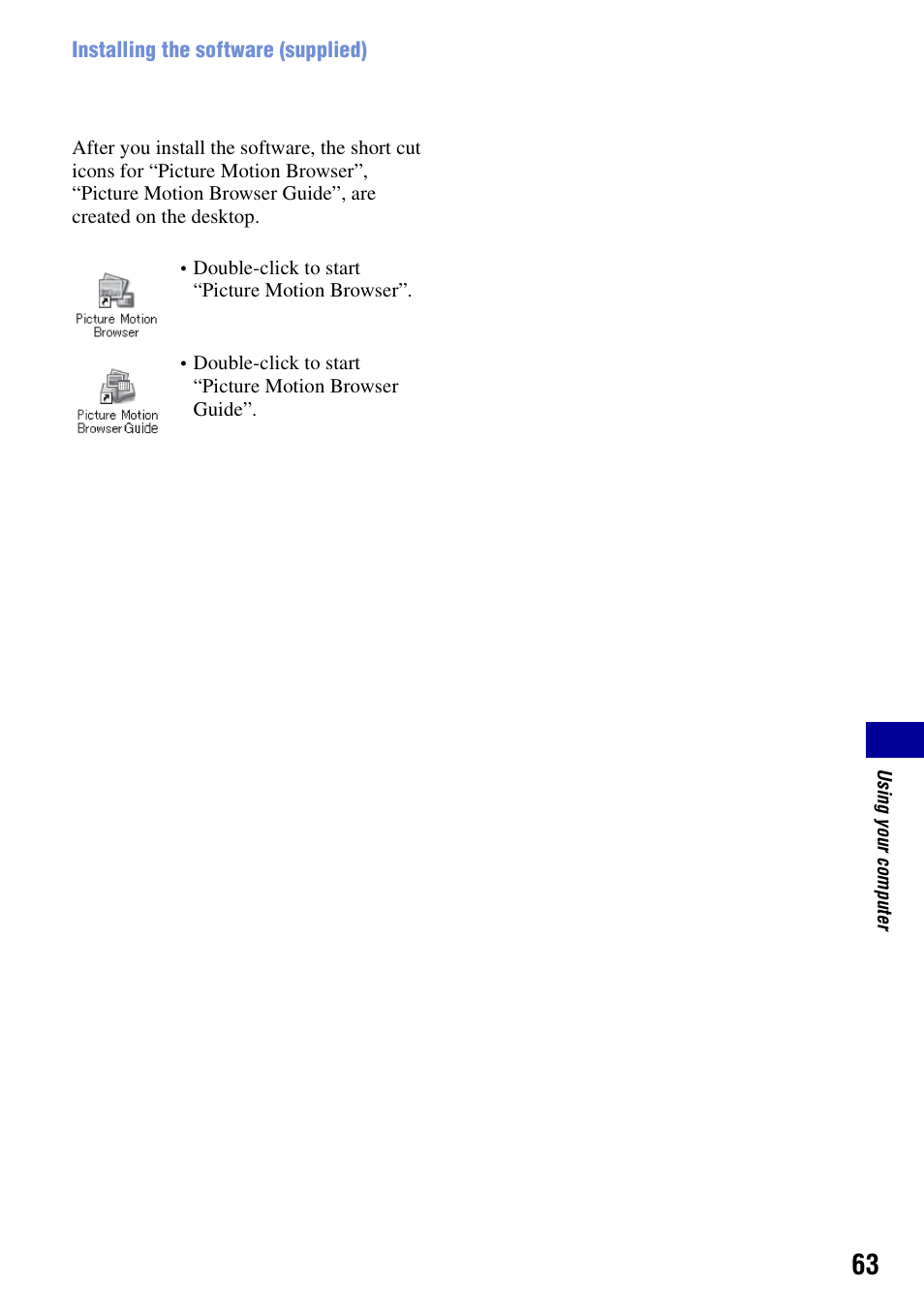 Sony DSC-S730 User Manual | Page 63 / 100