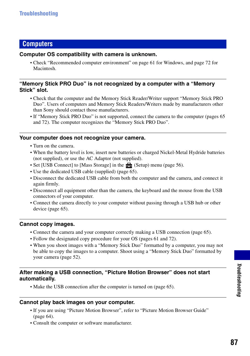 Computers | Sony DSC-S730 User Manual | Page 87 / 100