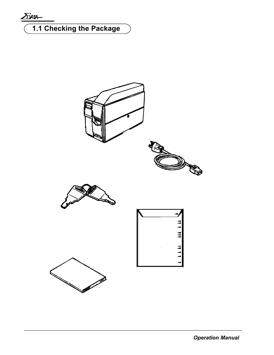 1 checking the package | AMT Datasouth 7200 User Manual | Page 13 / 72
