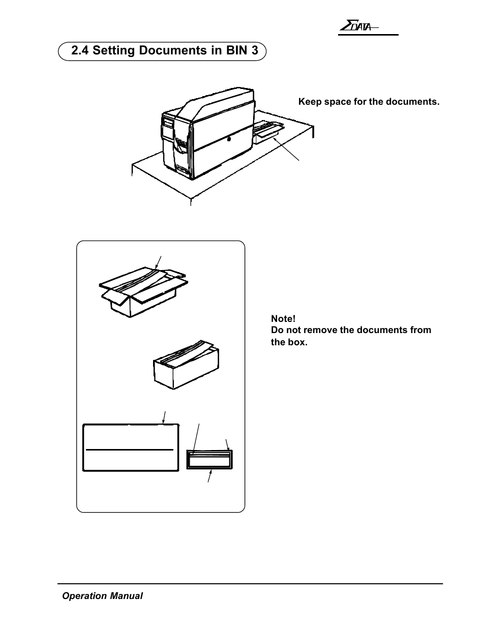 4 setting documents in bin 3 | AMT Datasouth 7200 User Manual | Page 28 / 72