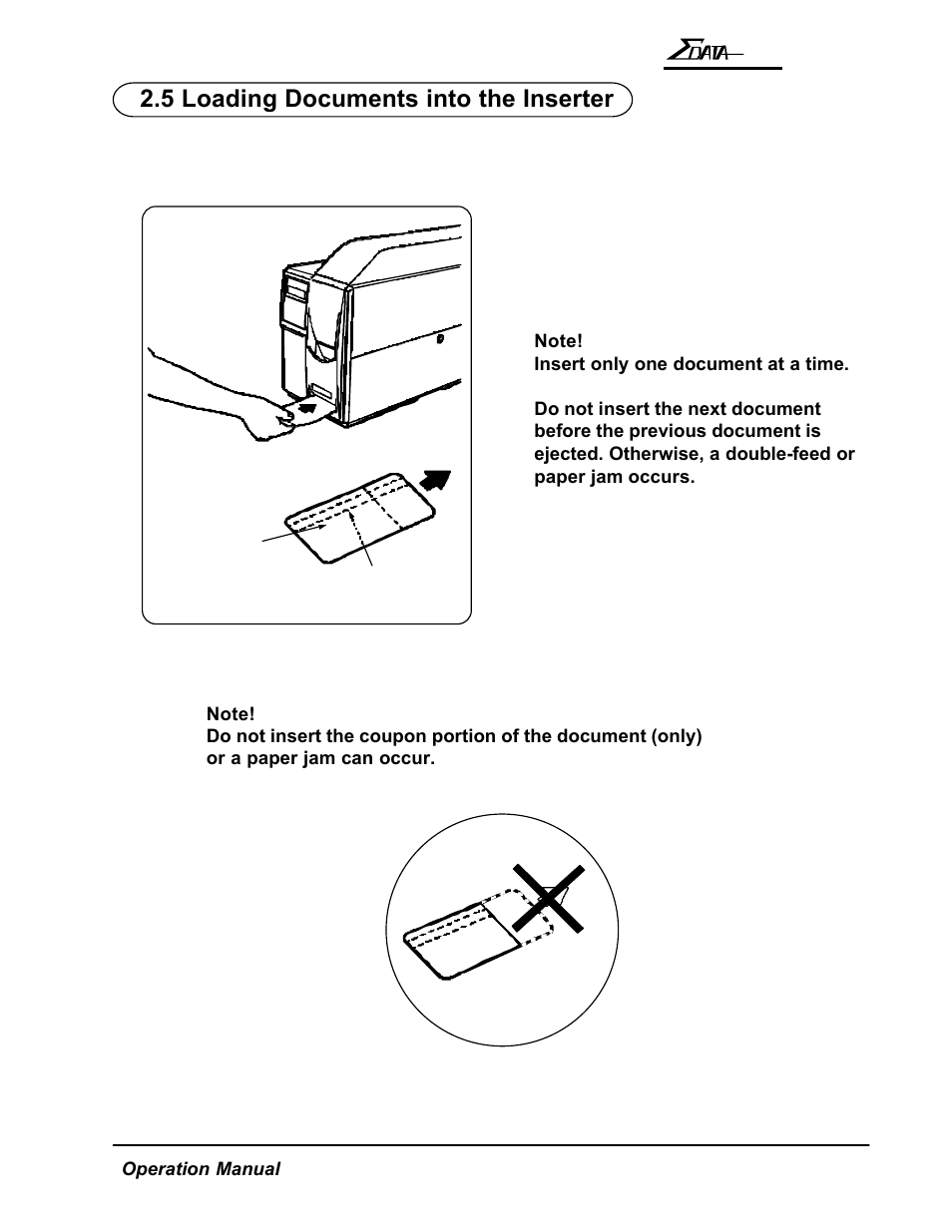 5 loading documents into the inserter | AMT Datasouth 7200 User Manual | Page 32 / 72