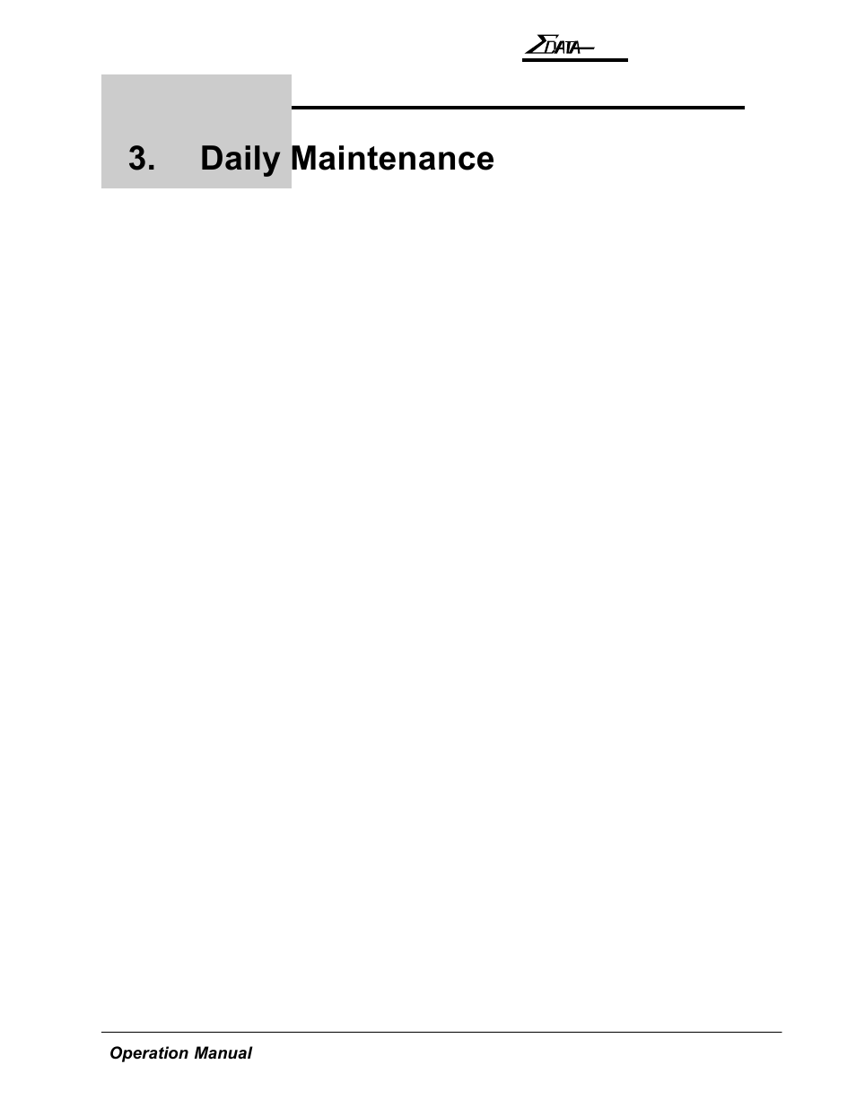 Daily maintenance | AMT Datasouth 7200 User Manual | Page 40 / 72