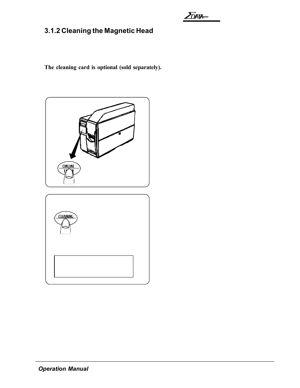 2 cleaning the magnetic head | AMT Datasouth 7200 User Manual | Page 42 / 72