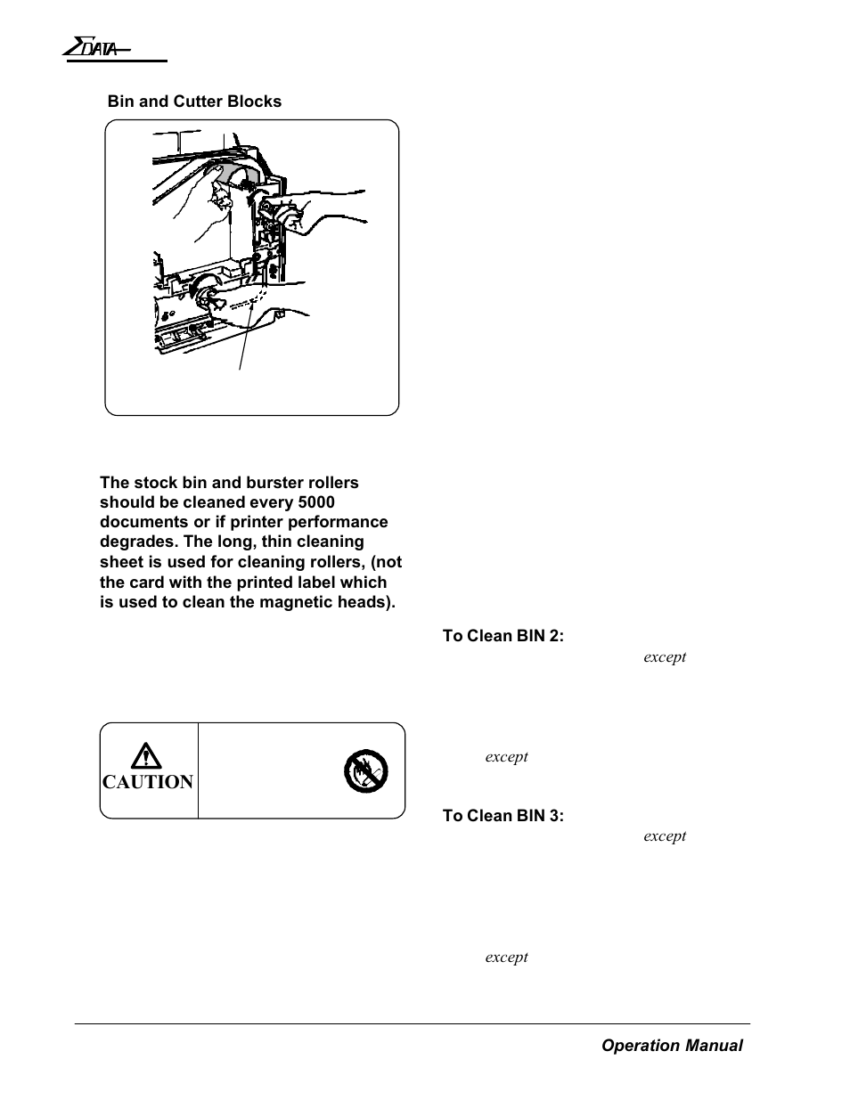 Caution | AMT Datasouth 7200 User Manual | Page 47 / 72