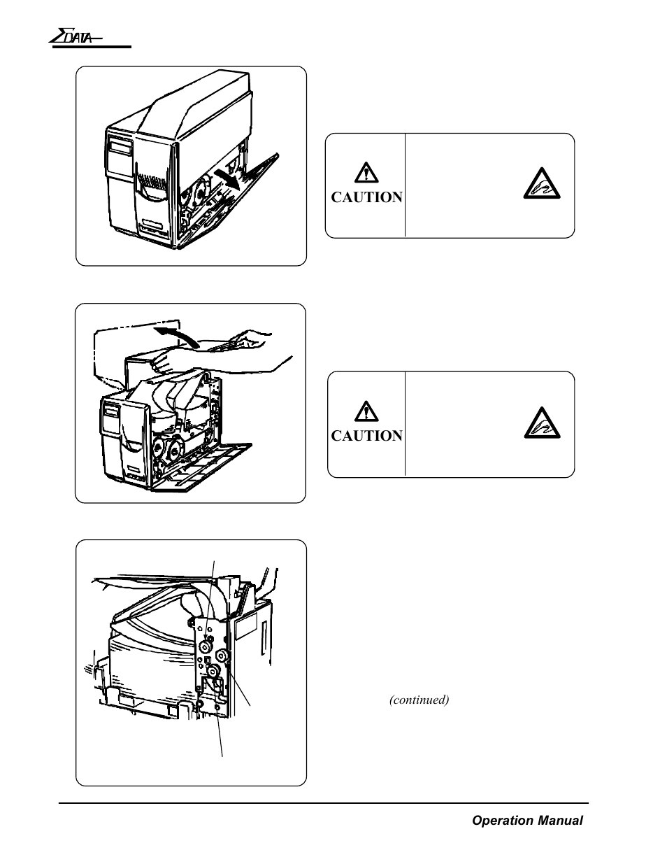 Caution | AMT Datasouth 7200 User Manual | Page 53 / 72