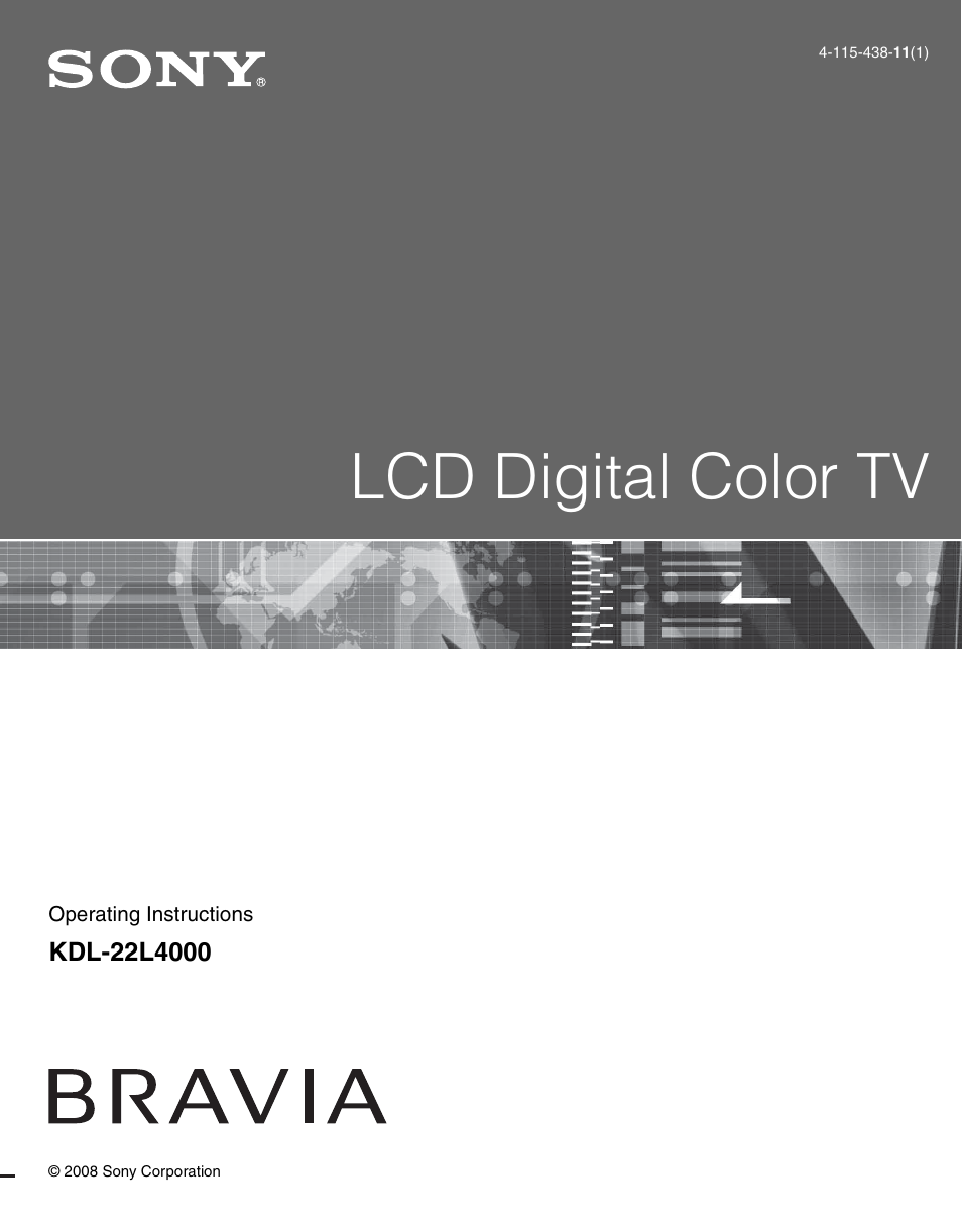 Sony KDL-22L4000 User Manual | 44 pages