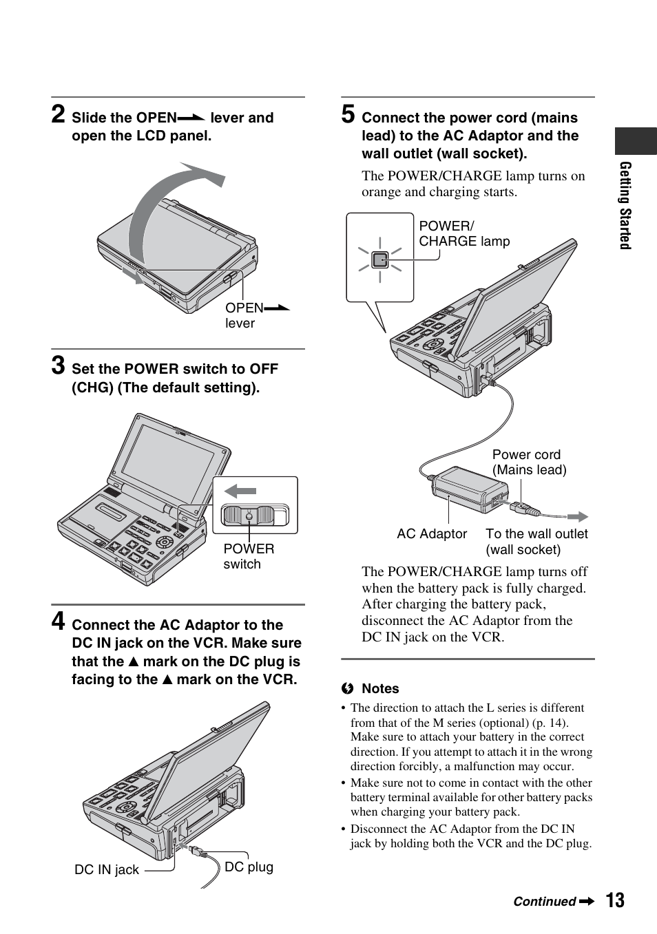 Sony GV-HD700 User Manual | Page 13 / 108