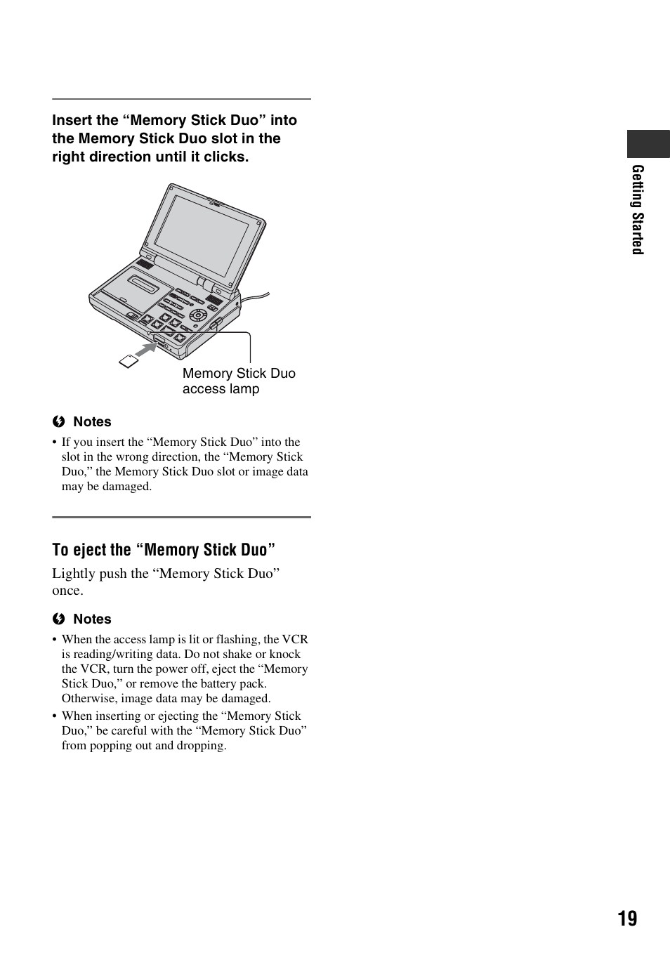 Sony GV-HD700 User Manual | Page 19 / 108